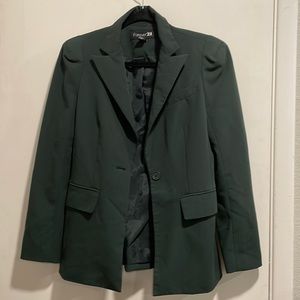 Green smoking jacket